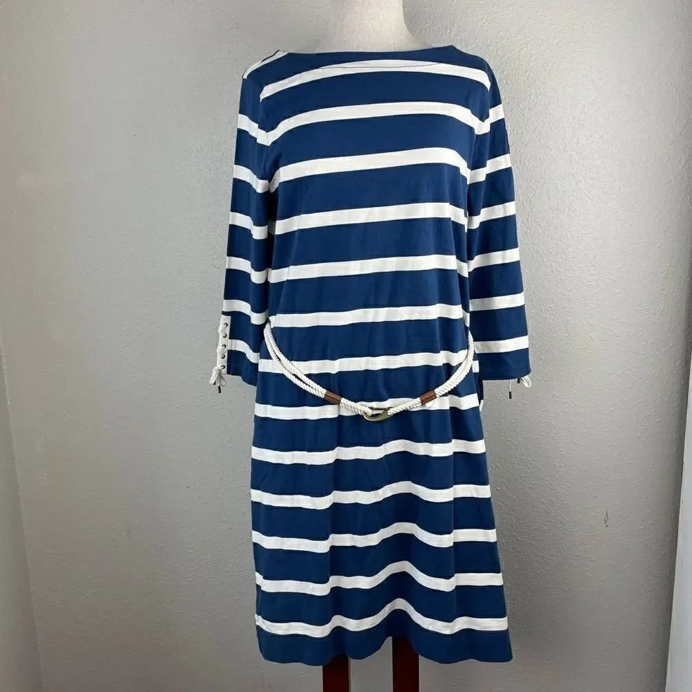 NWT Lauren’s Jeans Co. Belted Dress Top Size L
